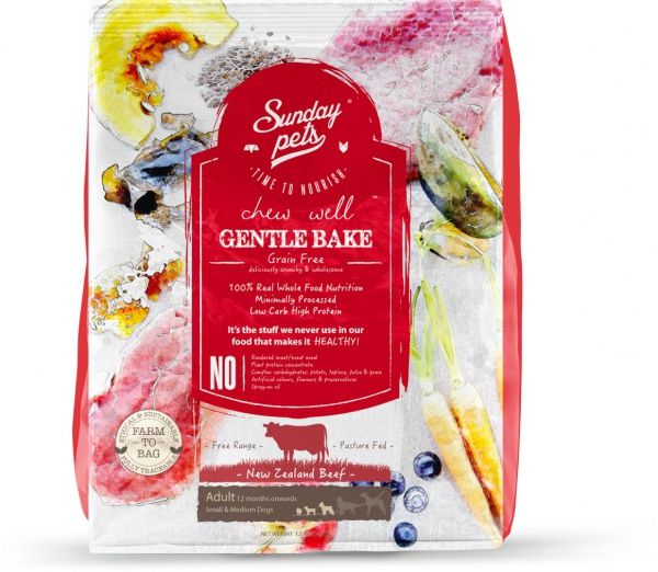 Sunday Pets - Gentle Bake GF New Zealand Beef - 1.3kg