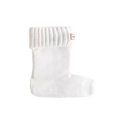 Hunter Half Cardigan Boot Socks White