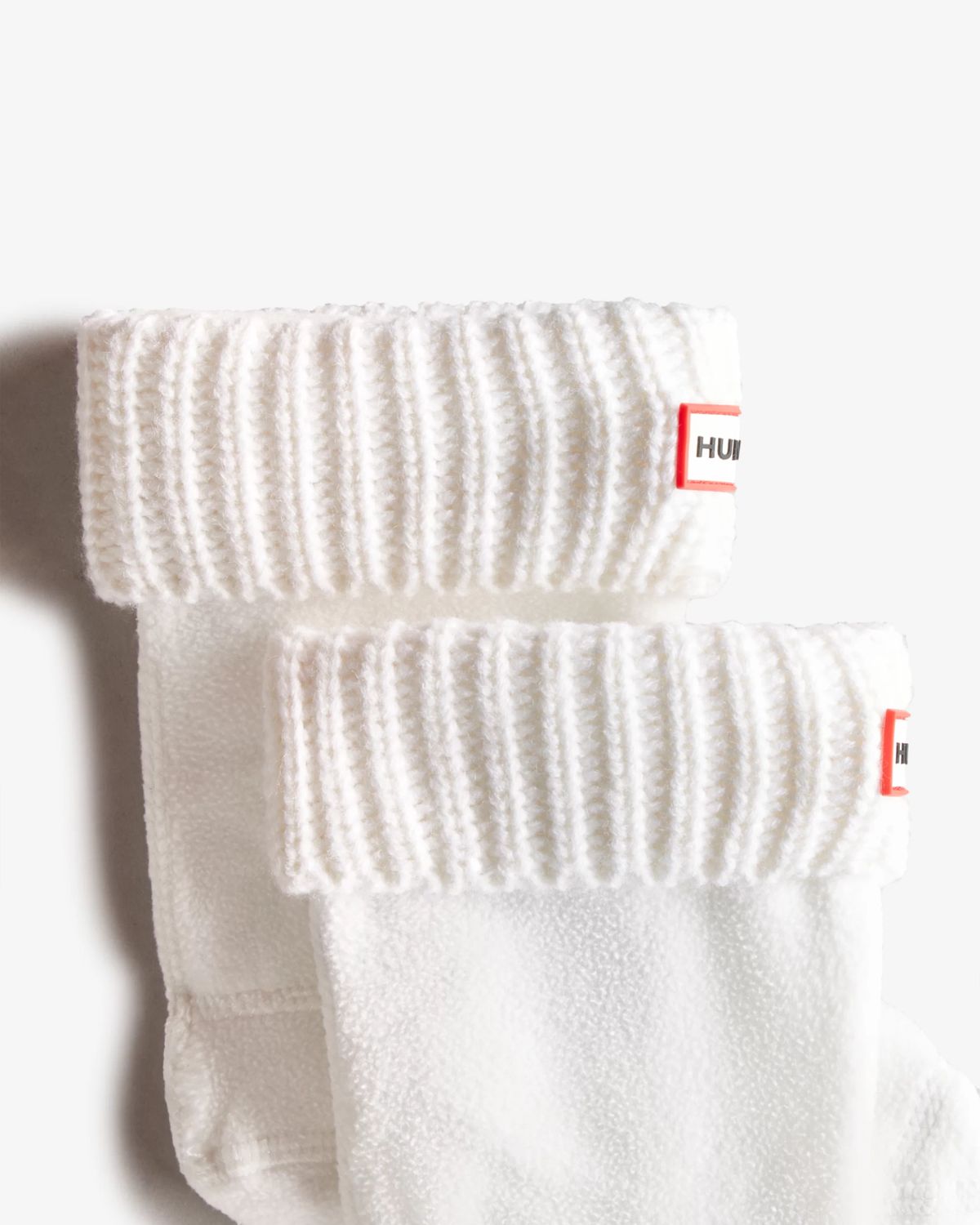 Hunter Half Cardigan Boot Socks White
