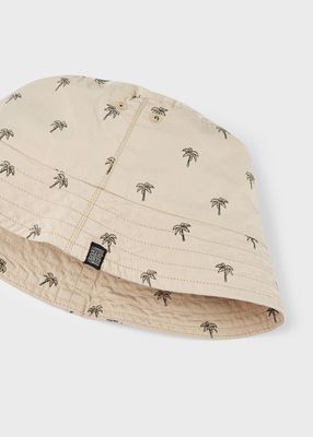 Mayoral 10475 Bucket Hat Beige/Palm AOP