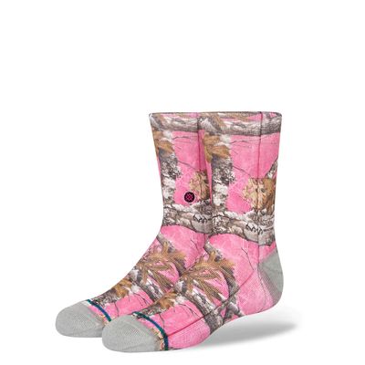 Stance Real Trees Crew Socks Pink