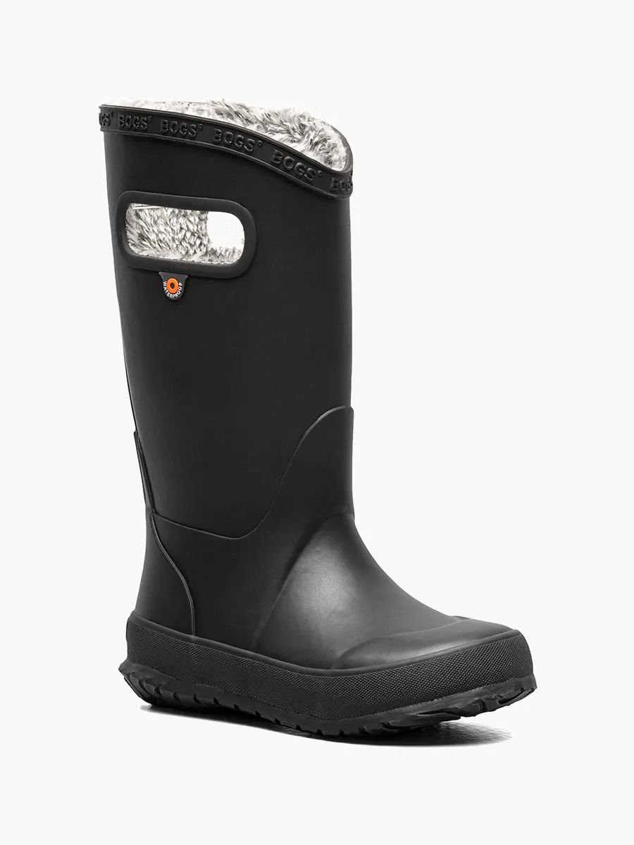 Bogs Rainboot Plush Black