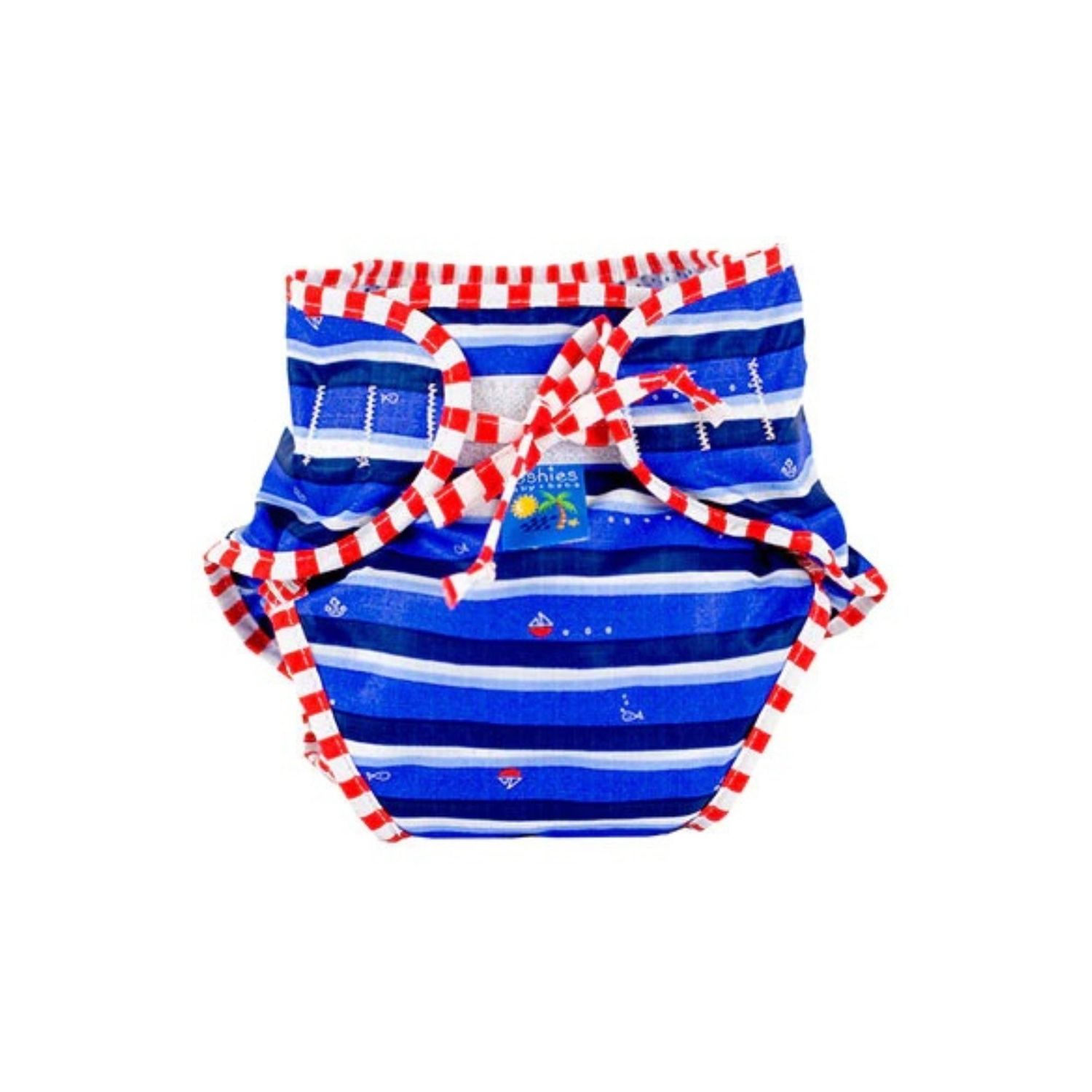 Kushies Swimsuit Diaper Boat Stripe