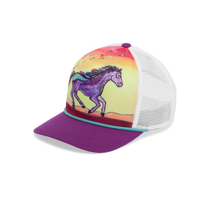 Sunday Afternoons Trucker Hat Horse Feather