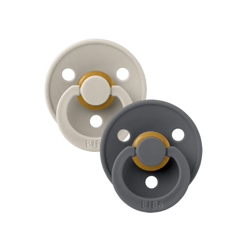 BIBS Pacifier OG Latex 2pk Sand/Iron
