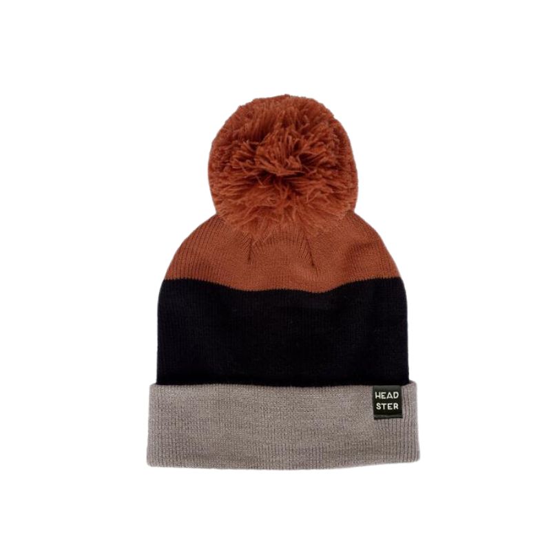Headster Beanie PomPom Tricolor Ginger