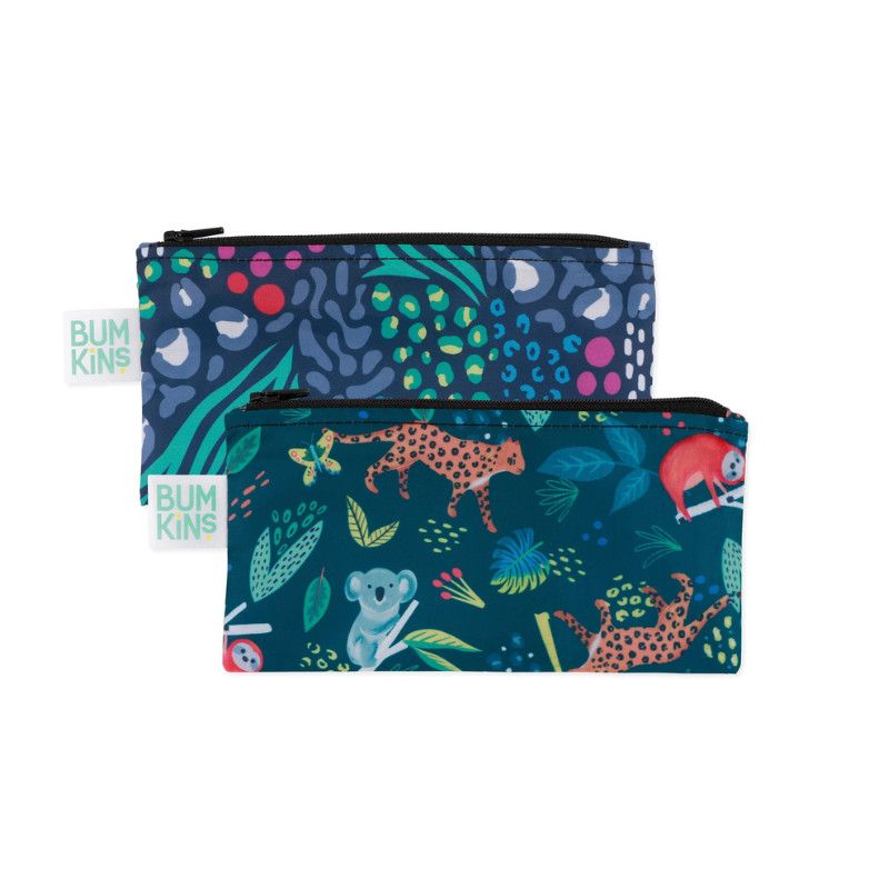 Bumkins Snack Bag 2pk All Together, Size: Small/3.5" x 7"