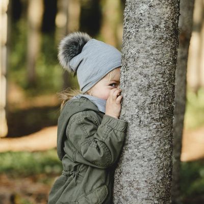 Calikids Merino Hat Grey Mix