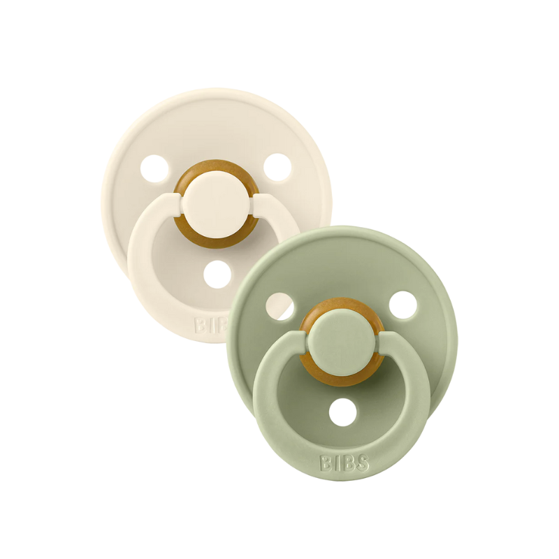BIBS Pacifier OG Latex 2pk Sage/Ivory