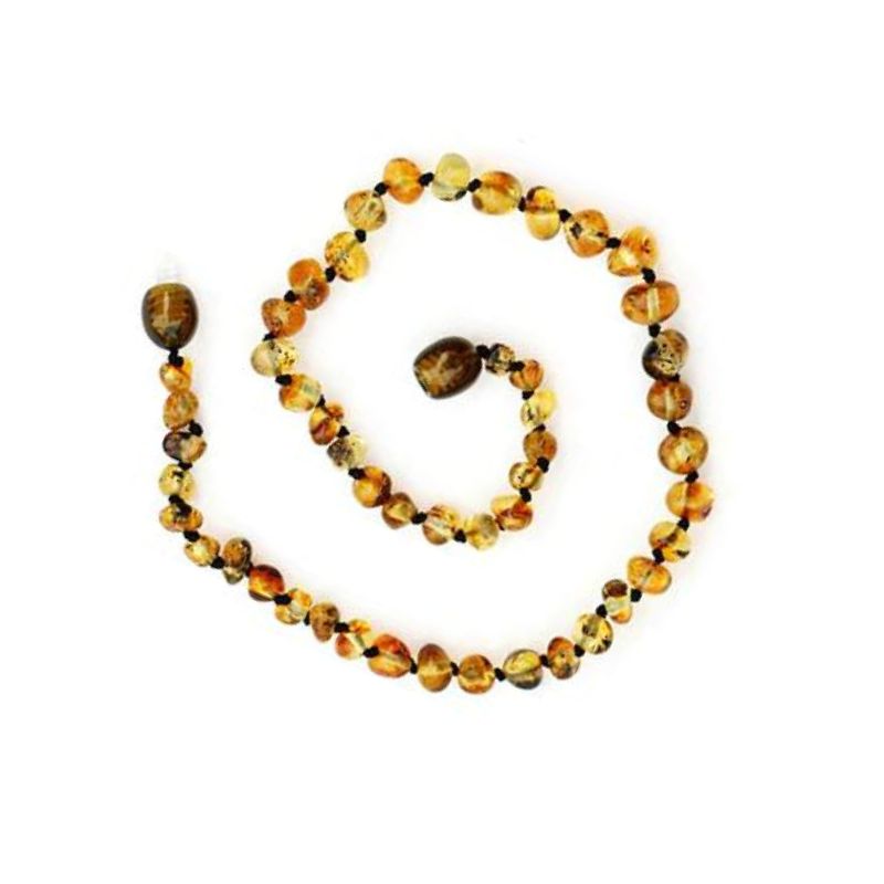 Healing Amber Necklace Olive Bean