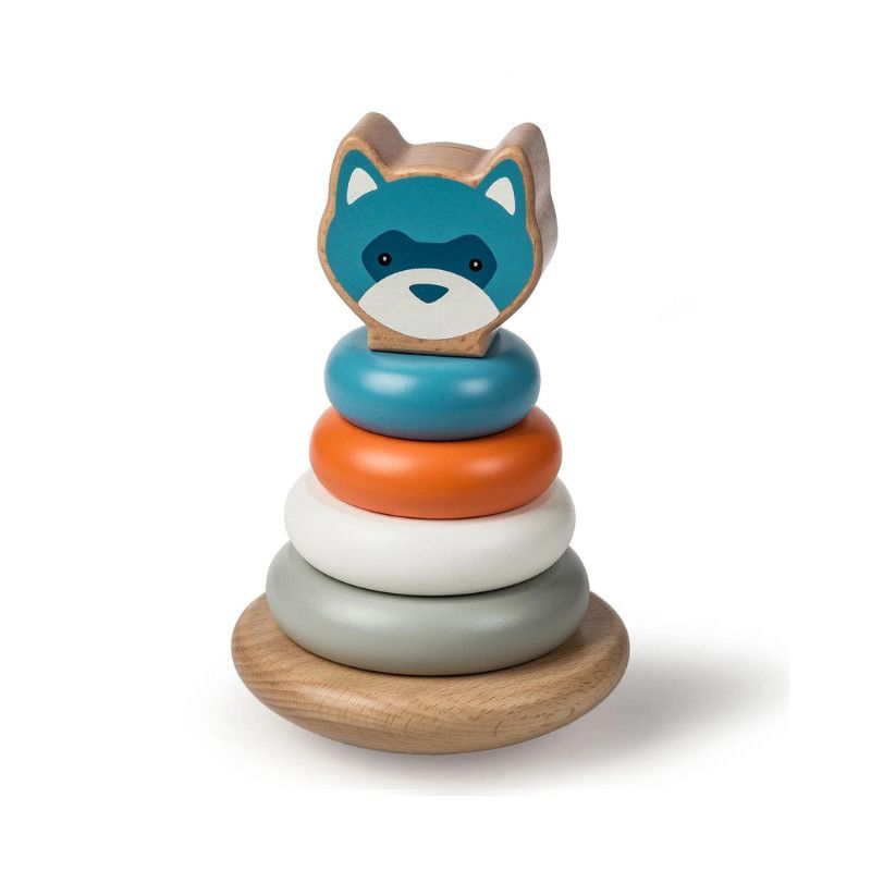 Mary Meyer Wooden Stacking Rings, Size: 4 x7"