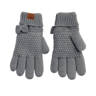 Calikids W2166 Knit Gloves Grey