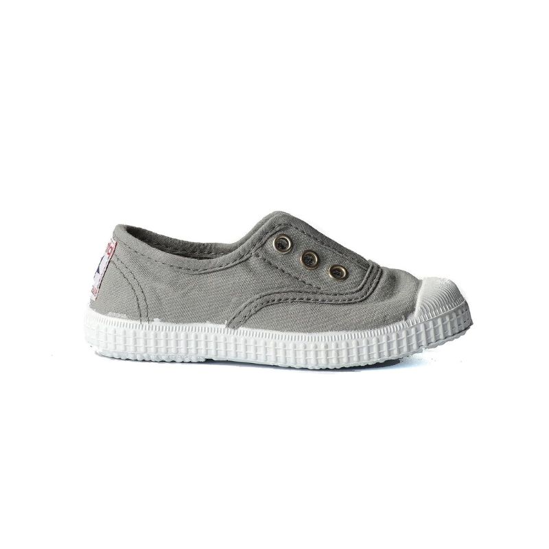 Cienta Canvas Slip on Grey/Gris