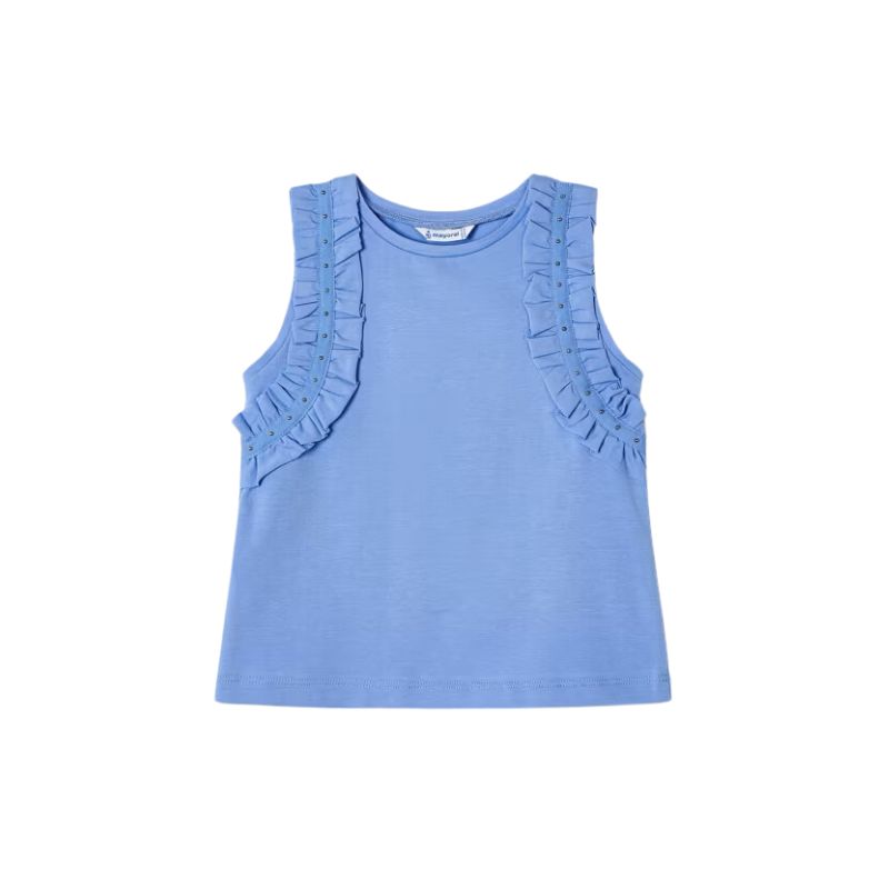 Mayoral 3097 Ruffled Tank Top Indigo