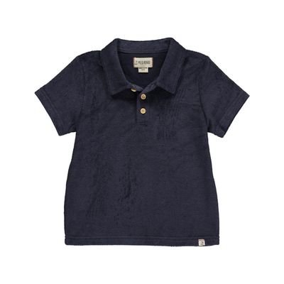 Me &amp; Henry Watergate Terry Towelling Polo Navy