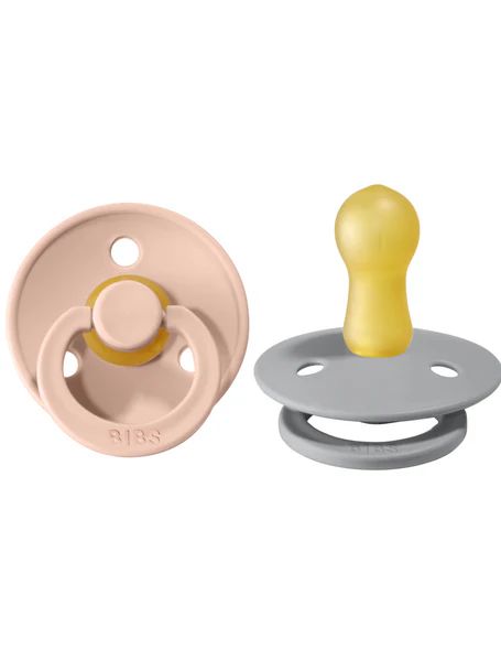 BIBS Pacifier OG Latex 2pk Cloud/Blush