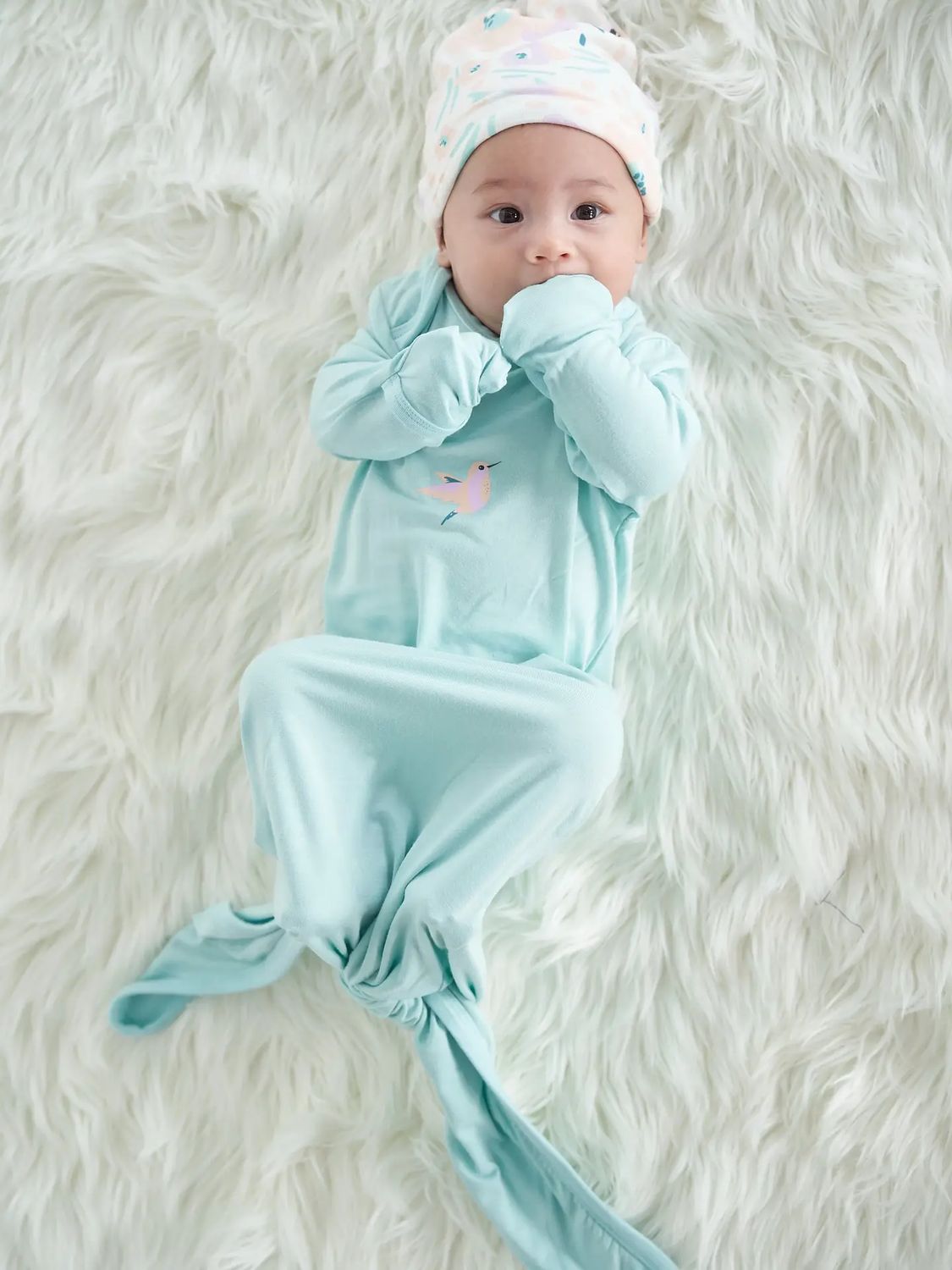 Silkberry Bamboo Knotted Sleeper Cottton Candy