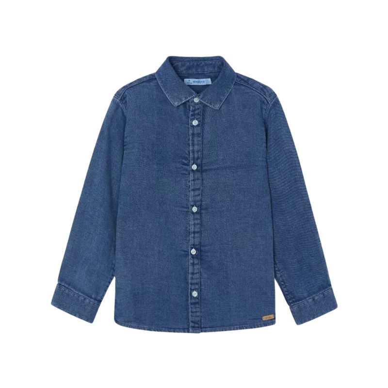 Mayoral 4112 L/S Denim Shirt Dark