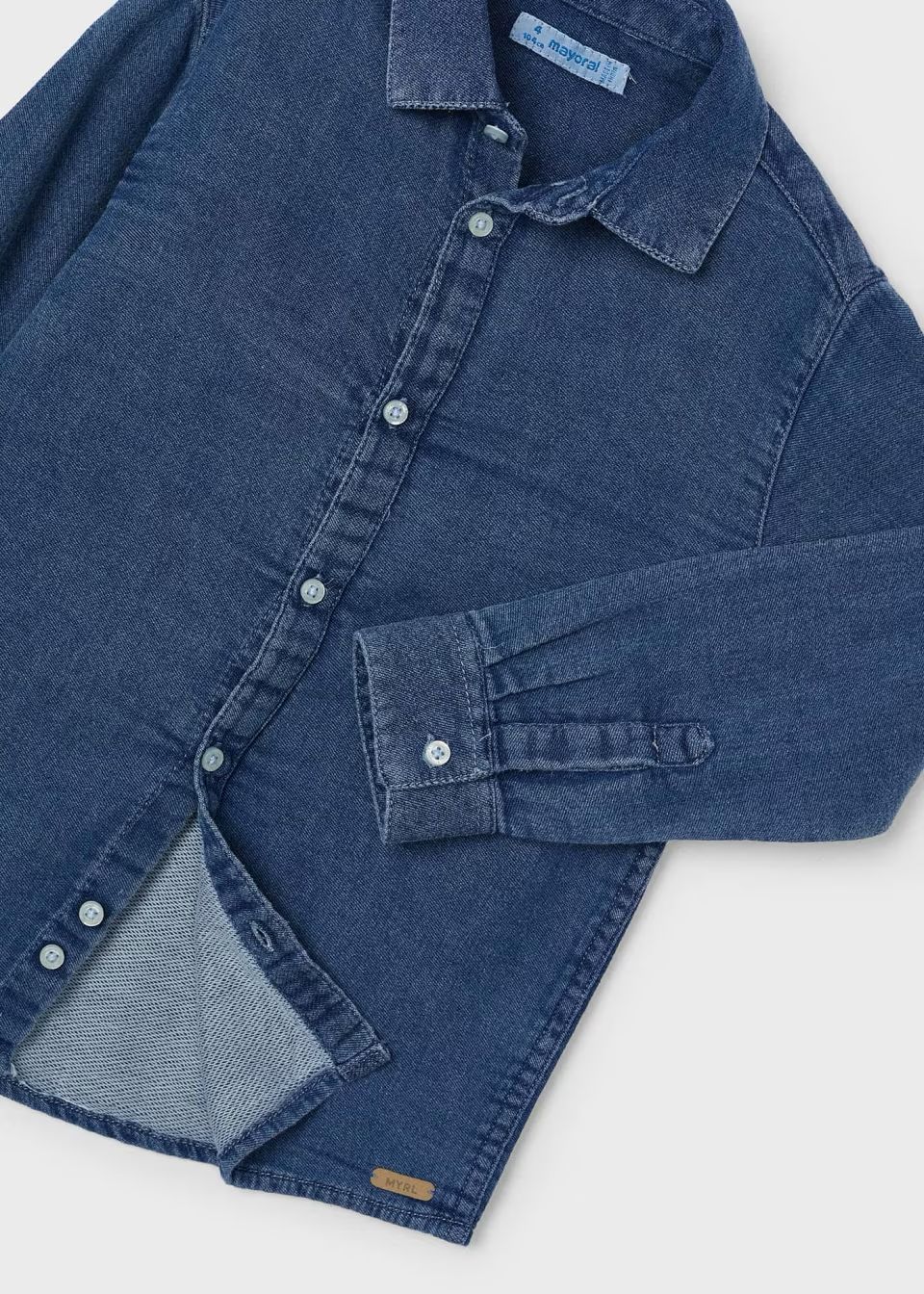 Mayoral 4112 L/S Denim Shirt Dark