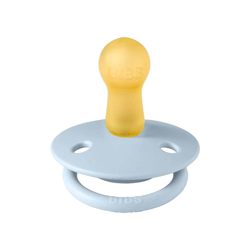 BIBS Pacifier OG Latex 2pk Baby Blue