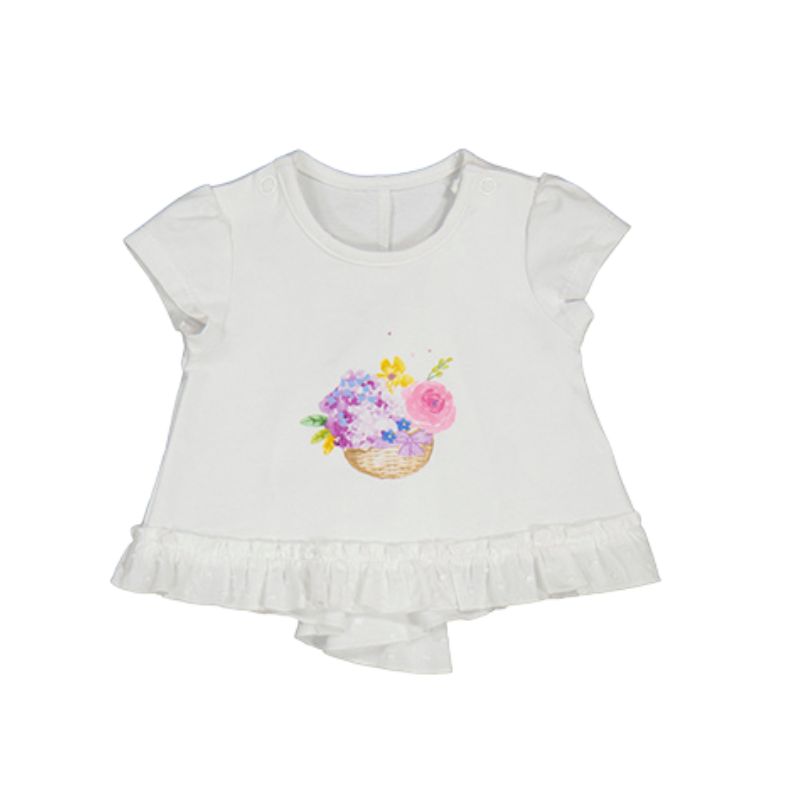 Mayoral 1791 Top White/Lullaby Rose