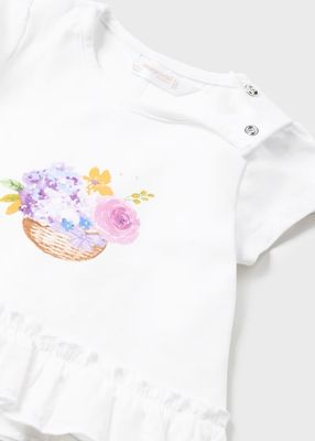 Mayoral 1791 Top White/Lullaby Rose