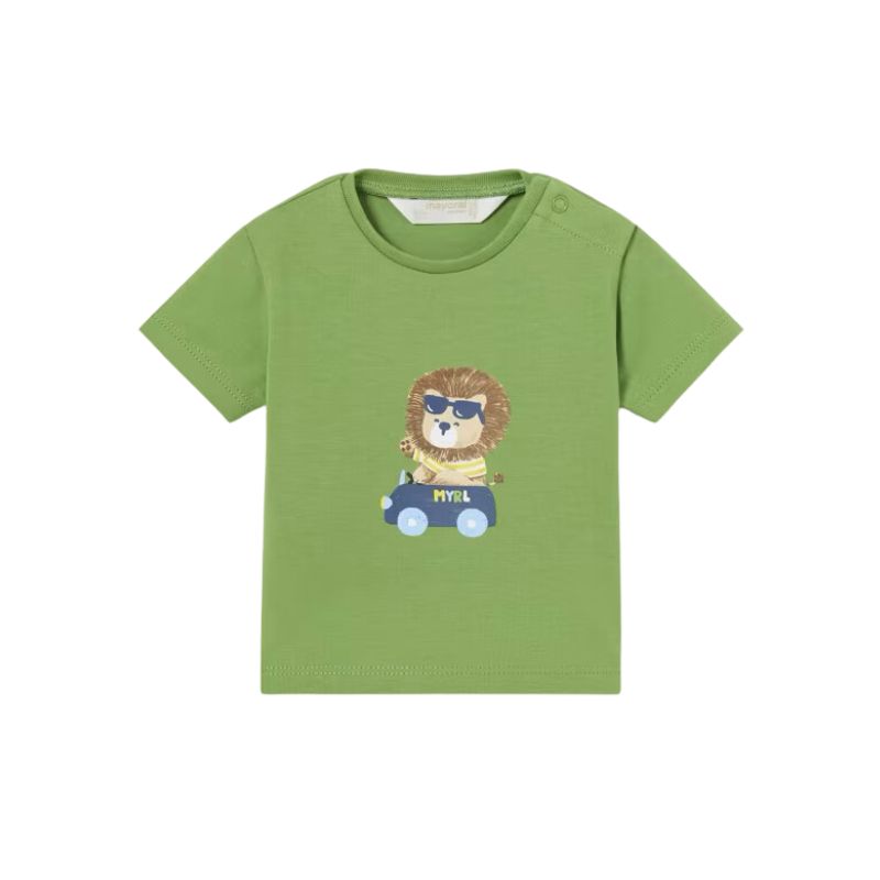 Mayoral 1003 Tshirt Lion Kale Green