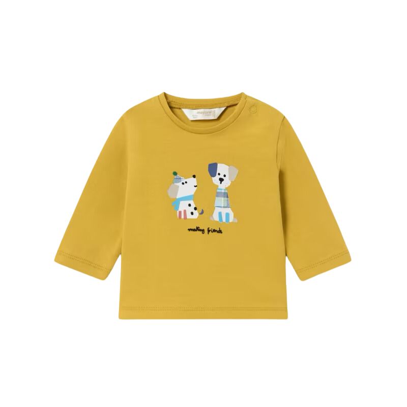 Mayoral 2029 L/S Top Dogs Yellow Calendula