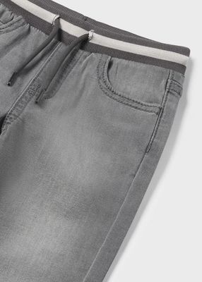 Mayoral 2534 Soft Denim Joggers Light Grey