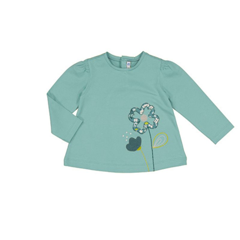 Mayoral 2711 L/S Top Flower Emerald