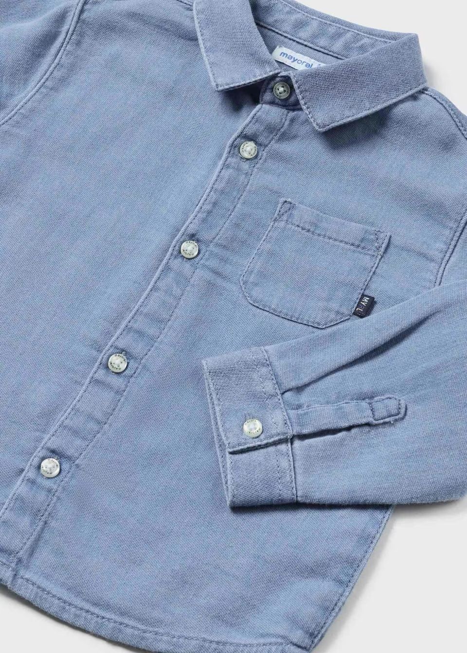 Mayoral 2192 L/S Soft Denim Shirt Medium