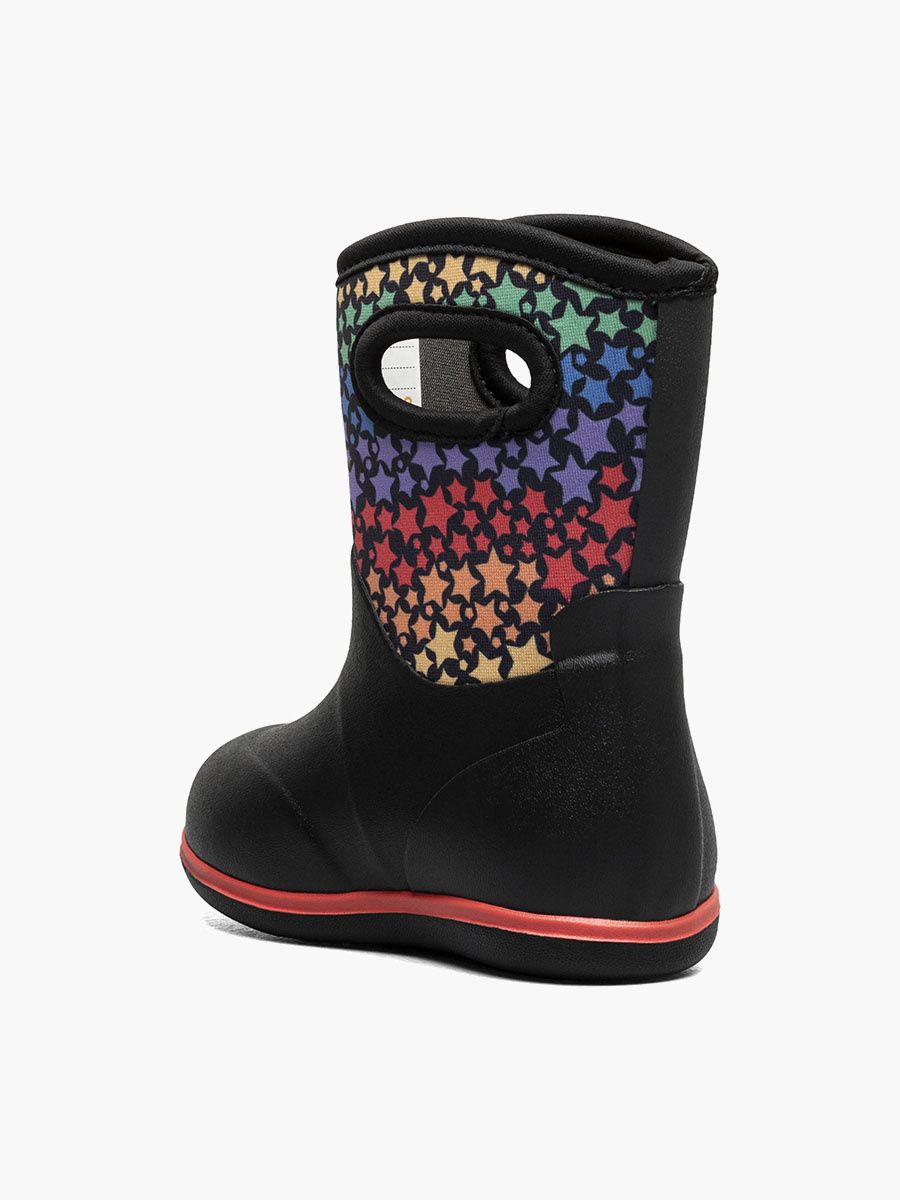 Bogs Baby Classic Rainbow Stars Black Multi