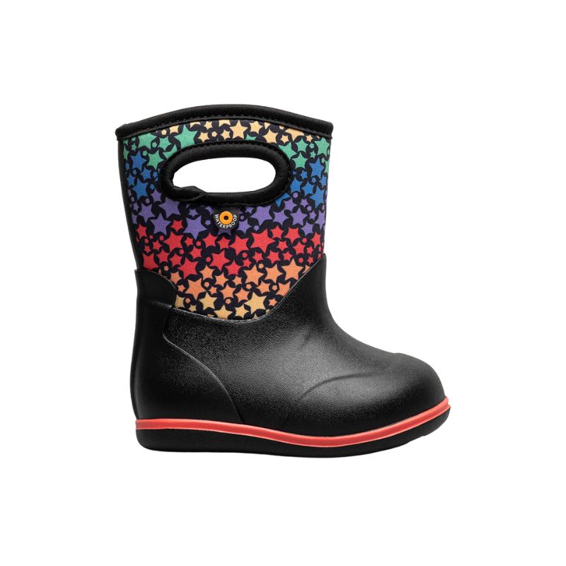 Bogs Baby Classic Rainbow Stars Black Multi