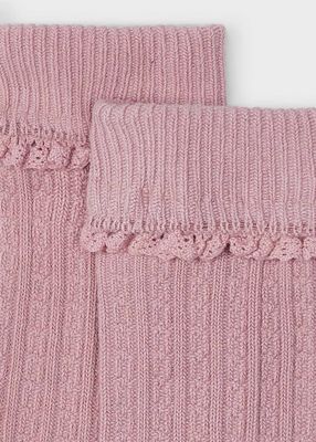 Mayoral 10807 Socks Knit Rose
