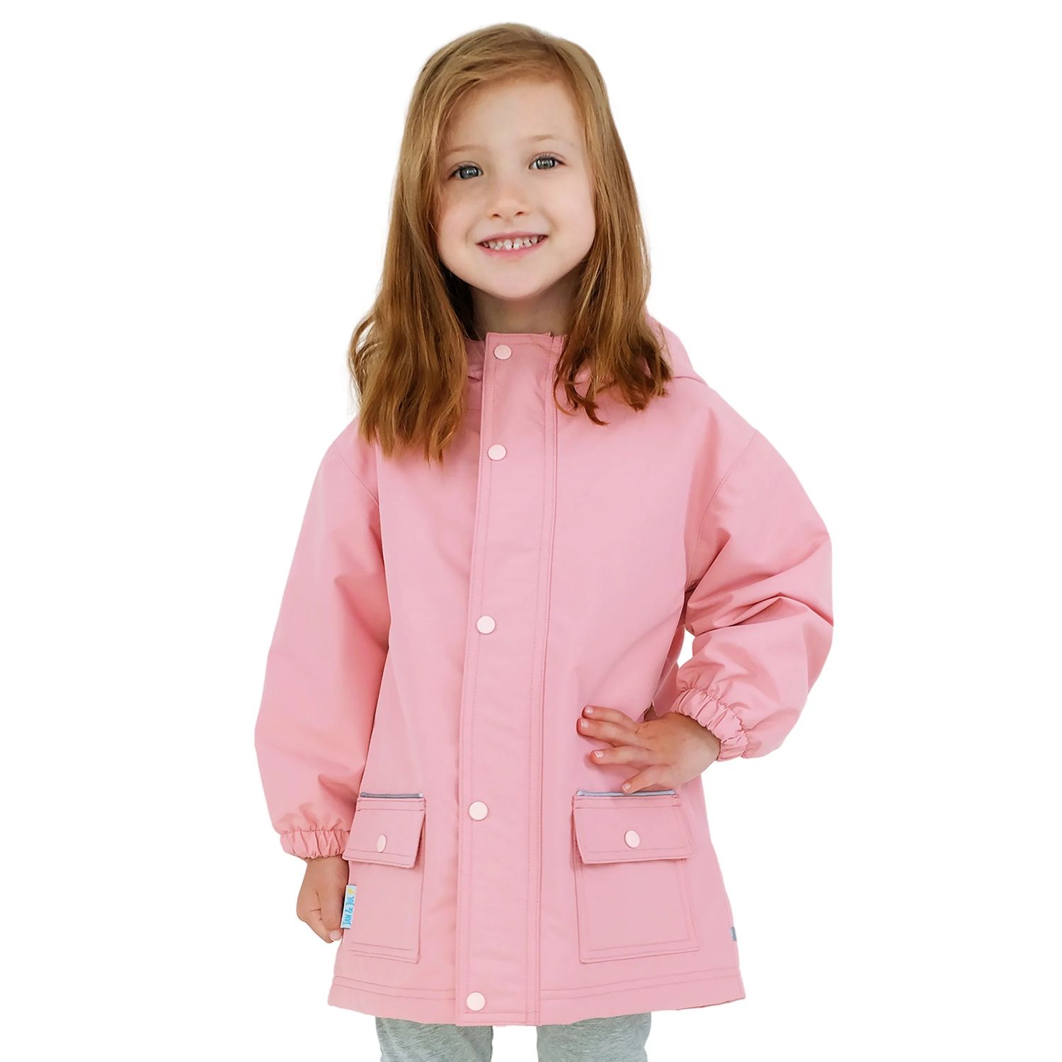 Jan &amp; Jul Fleece Lined Rain Jacket Dusty Pink