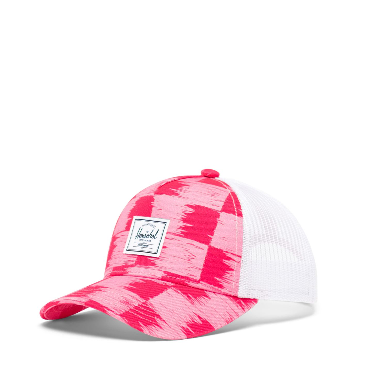 Whaler Cotton Mesh Kids Cap Check Yourself Raspberry
