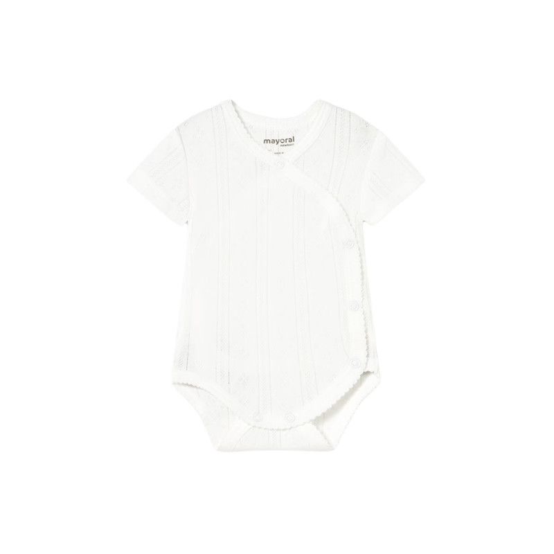 Mayoral 1746 S/S Body, Color: White/Natural, Size: 0-1M