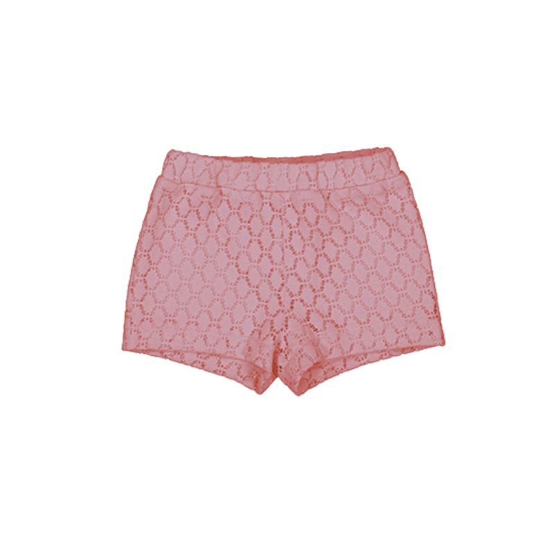 Mayoral 1239 Crochet Shorts Rose