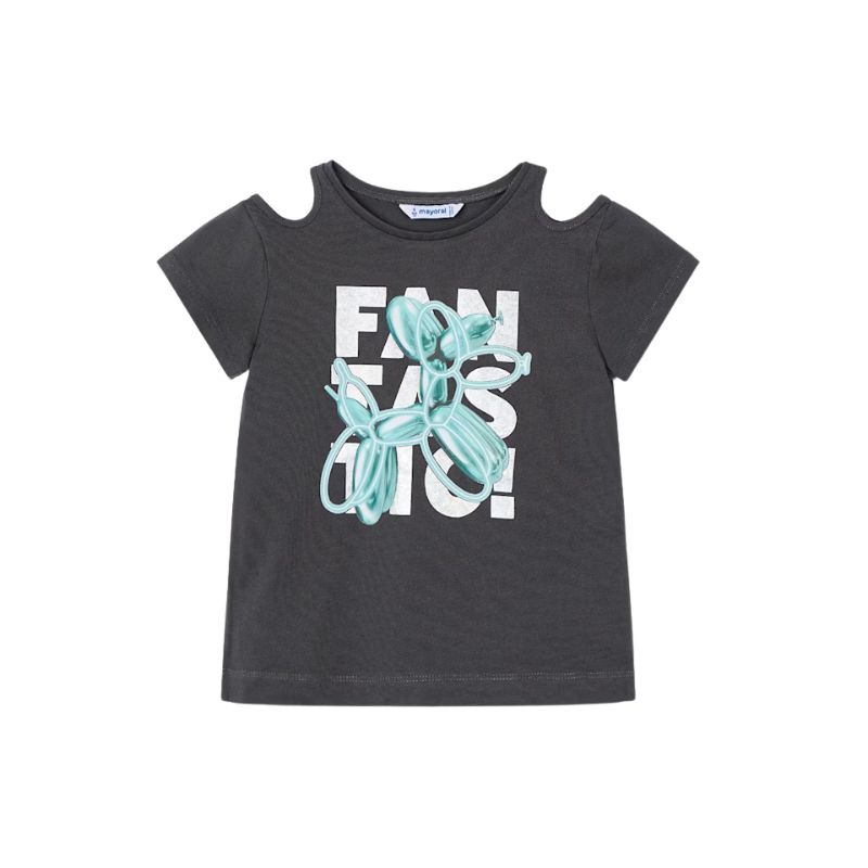 Mayoral 3056 S/S Shirt Charcoal