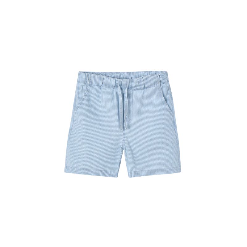 Mayoral 3228 Denim Bermuda Shorts Blue Stripes