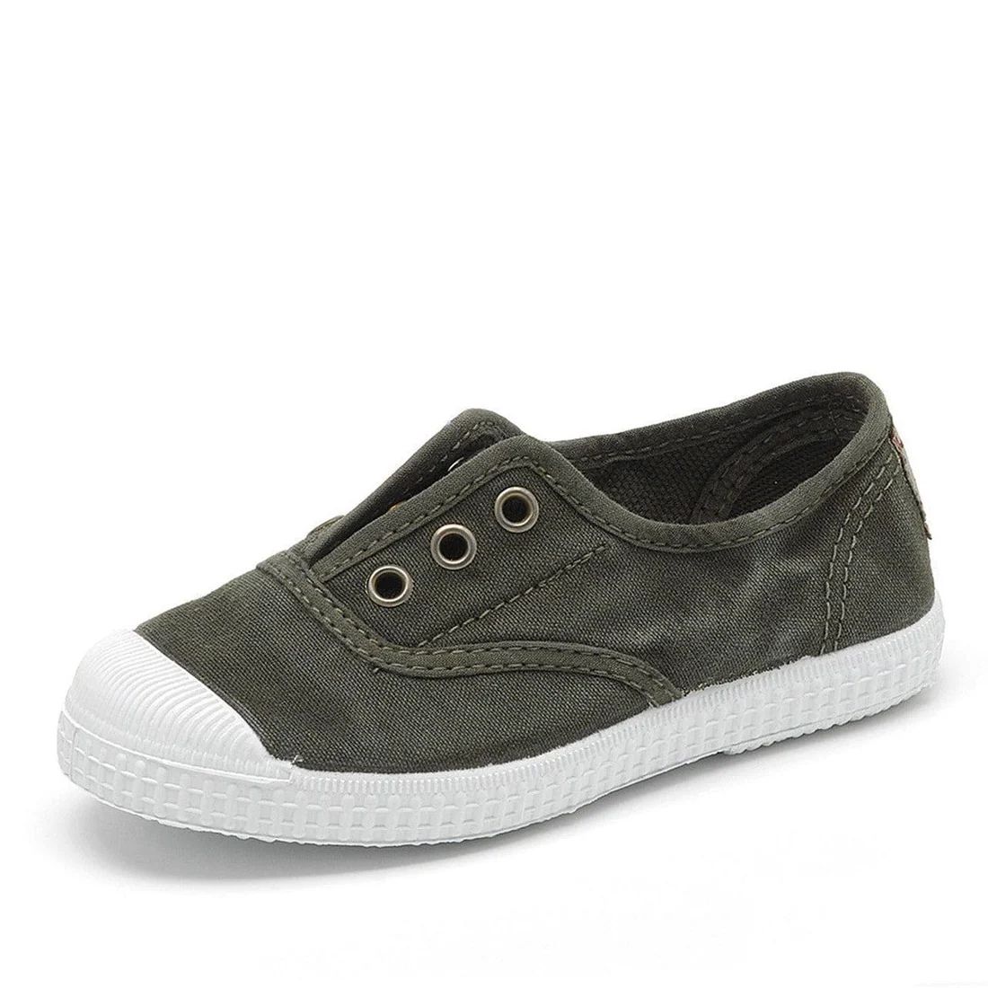 Cienta Canvas Slip on Black