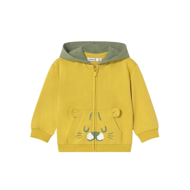 Mayoral 1473 Zip Up Pullover, Color: Lion Gold, Size: 12M