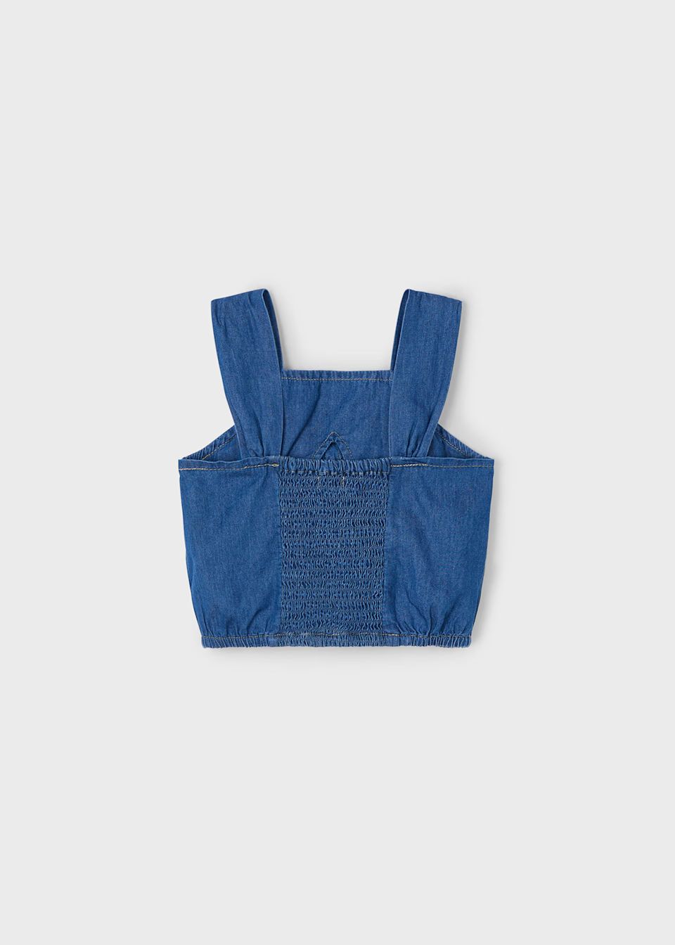 Mayoral 3057 Denim Top w/Bow Medium