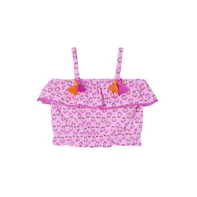 Mayoral 3186 Floral Printed Blouse Mauve