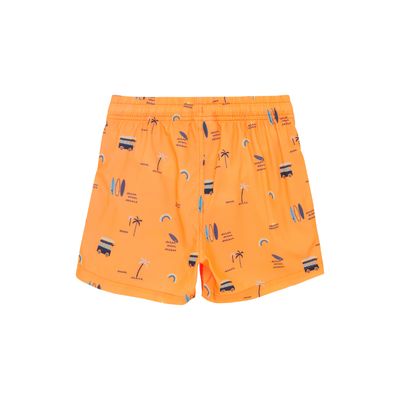 Color Kids Swim Shorts Aop Surf Orange Pop