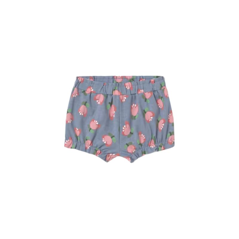Mayoral 1228 Patterned Floral Shorts Blue