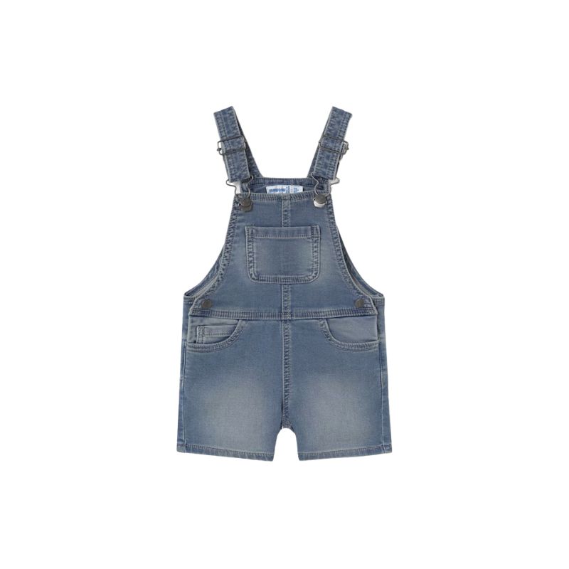 Mayoral 1645 Soft Denim Short Overall Medium