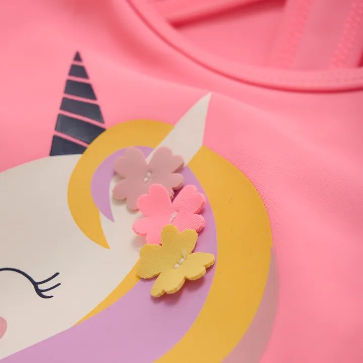 Color Kids Swimsuit Unicorn Plumeria