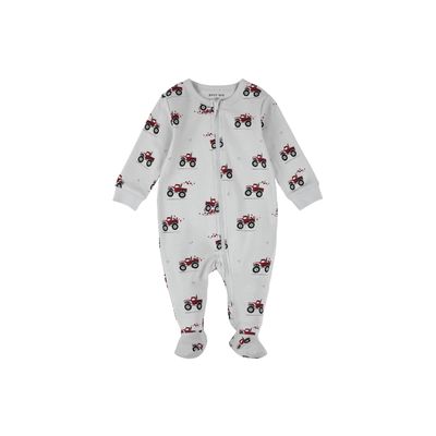 Petit Lem Sleeper AOP Heart Trucks Light Grey