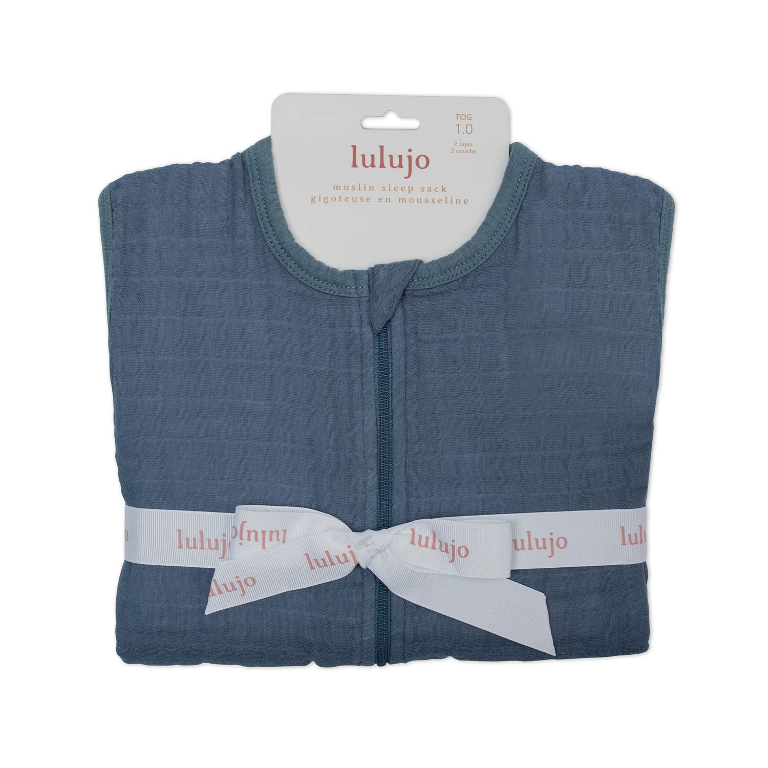 Lulujo Cotton Sleep Sack 1.0 TOG Navy Night